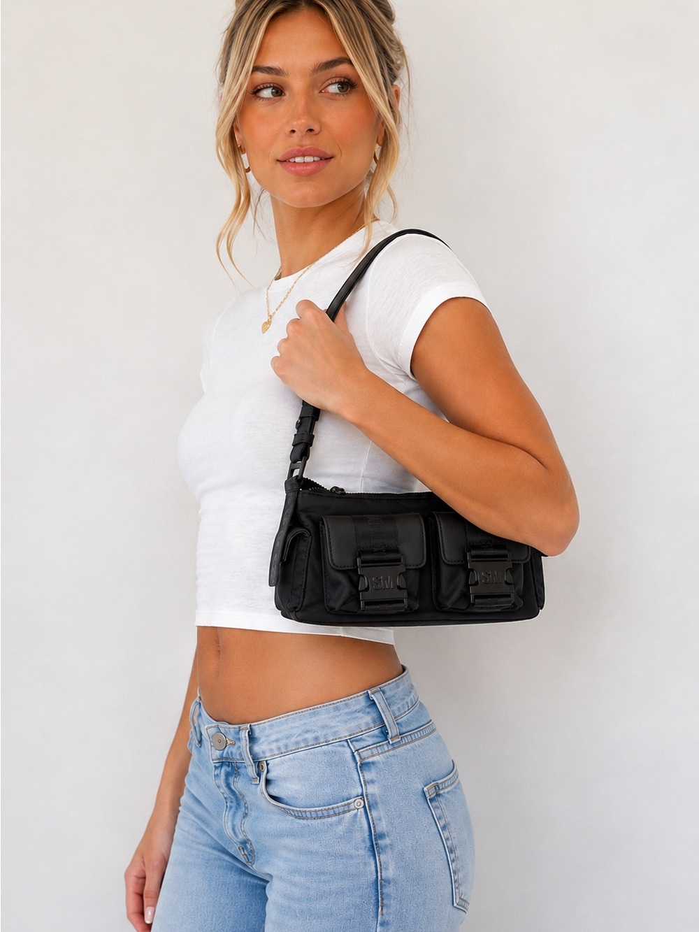 Steve Madden Cargo Pocket Short Shoulder Bag